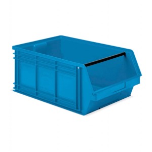 Pojemnik PP Picking Box 472 x 720 x 300 (h) 88kg nośności, niebieski z poprzeczką.