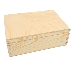 Drewniana skrzynka magazynowa z sosny, 22x16x8 cm(h)