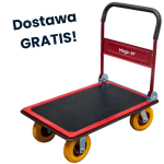 Wózek platformowy, nośność 450kg, koła poliuretanowe