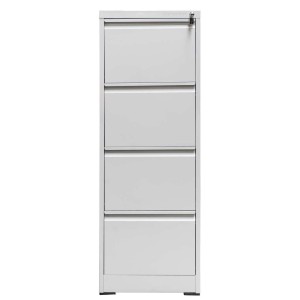 Szafa metalowa kartotekowa FURVERO W4S S/S 4 szuflady A4 szara S-45 cm G-62 cm H-134 cm skręcana N