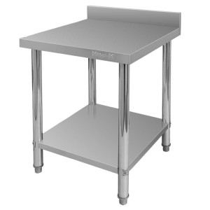 Stół ze stali nierdzewnej przyścienny z półką X STANDARD S-60 cm G-60 cm H-85 cm N