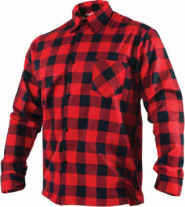 Koszula flanelowa SQUARE czerwony S - 39 STALCO S-42019
