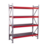 Regał magzynowy Hayrax FleXo 300x192x60cm,450kg nośności, 4 półki, moduł bazowy