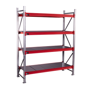 Regał magzynowy Hayrax FleXo 300x192x60cm,450kg nośności, 4 półki, moduł bazowy