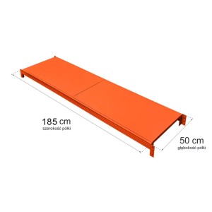 Półka do regału magazynowego FORTIS LIGHT L -183 cm G-50 cm N