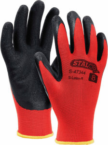 Rękawice poliestrowe S-LATEX R 10” STALCO