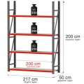 Regał magazynowy 4-półkowy Mega-M FORTIS 240x217x50 cm moduł bazowy.jpg