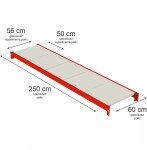 Półka do regału magazynowego FORTIS L-250 cm G-60 cm N