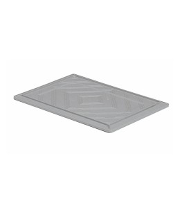 Pokrywa PP do pojemników NESTABLE BOX, 600 x 400 mm, Szary ciemny