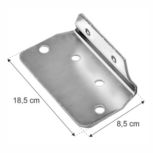 Stopa do słupa regału MAGO HX G-8.5 cm W-18.5 cm ocynk (HX82)