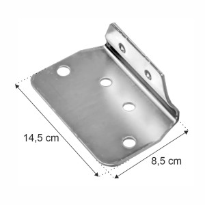 Stopa do słupa regału MAGO HX G-8.5 cm W-14.5 cm ocynk (HX82)