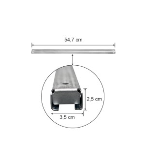 Stężenie poziome horyzontal MAGO HX L-54.7 cm W-3.5 cm ocynk (HX82)