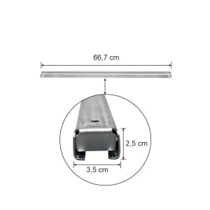 Stężenie poziome horyzontal MAGO HX L-66.7 cm W-3.5 cm ocynk (HX82)