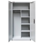 Szafka gospodarcza socjalna 2-drzwiowa z półkami S-90 cm