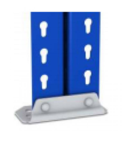 Stopa podwójna metalowa do kotwiczenia regałów Riveto, podwójna